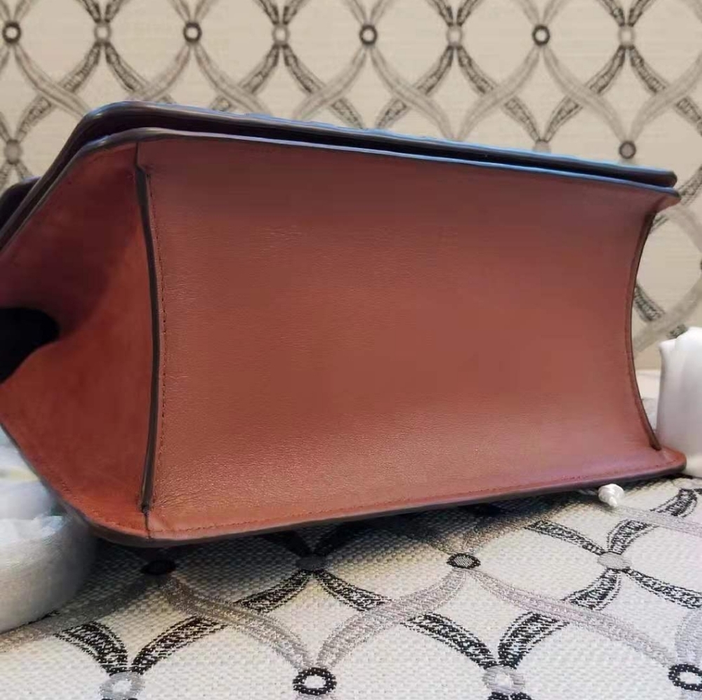 Coach Parker Top Handle With Signature Canvas Patc - Picture 6 of 8